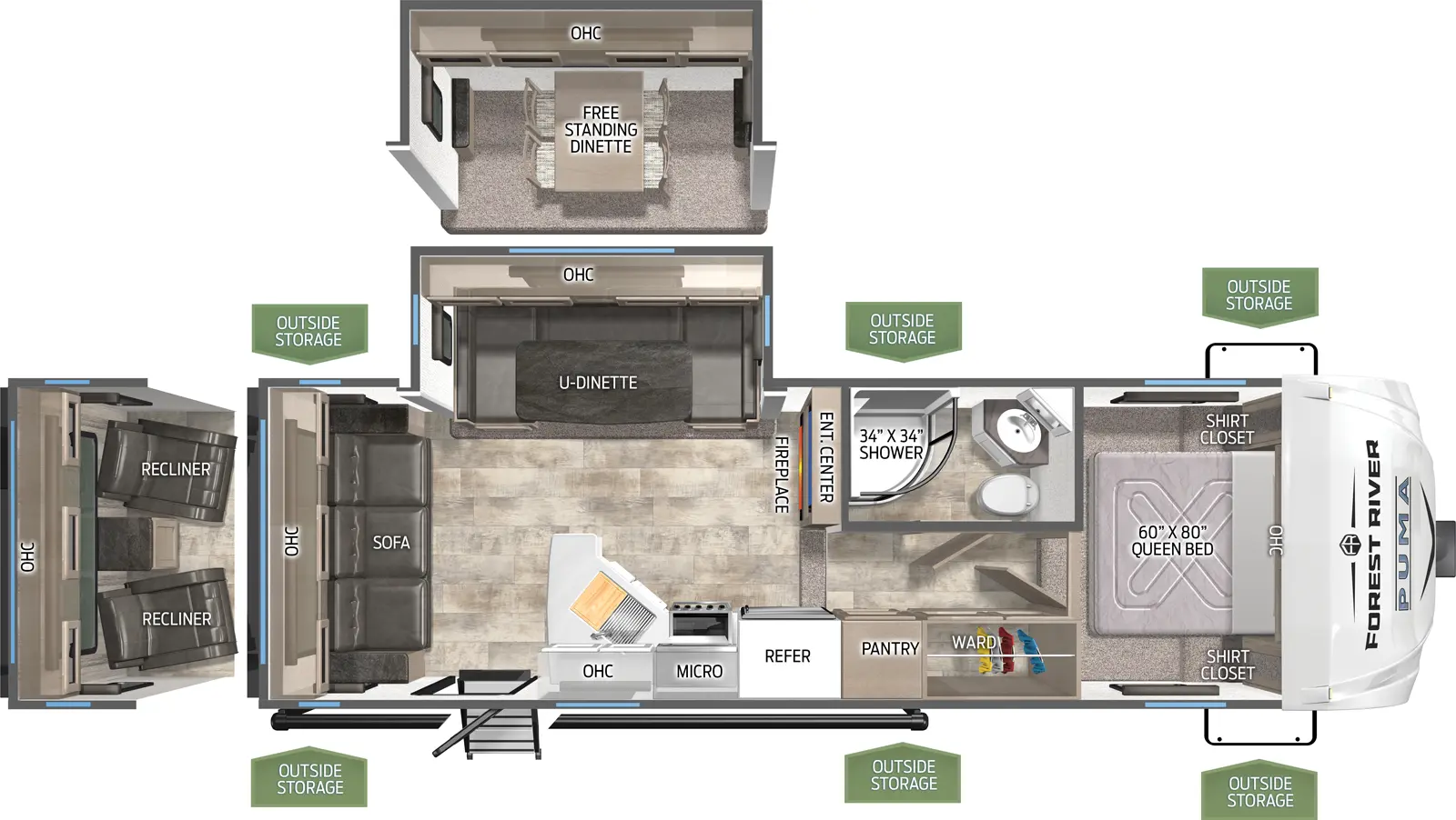 Puma 253FBS - DSO Floorplan